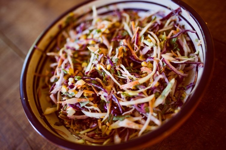 Coleslaw mit Rosinen