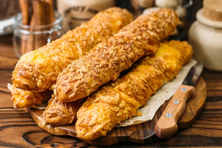Käsesticks aus Hefeteig