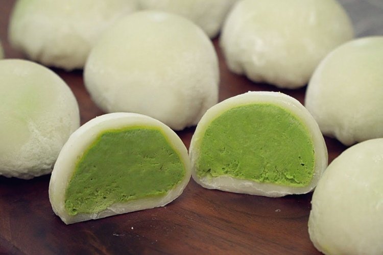 Mochi mit Matcha