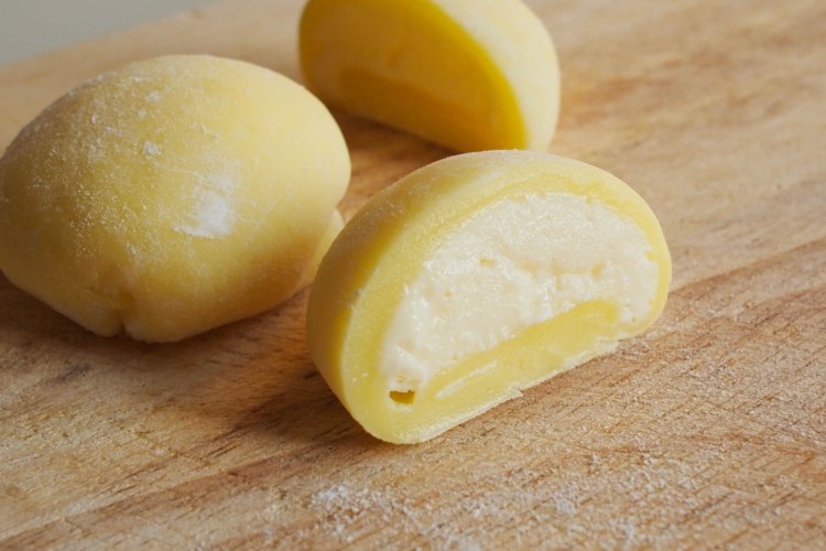 Mochi mit Frischkäse und Banane