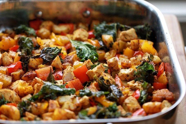 Baked Vegetables with Tofu