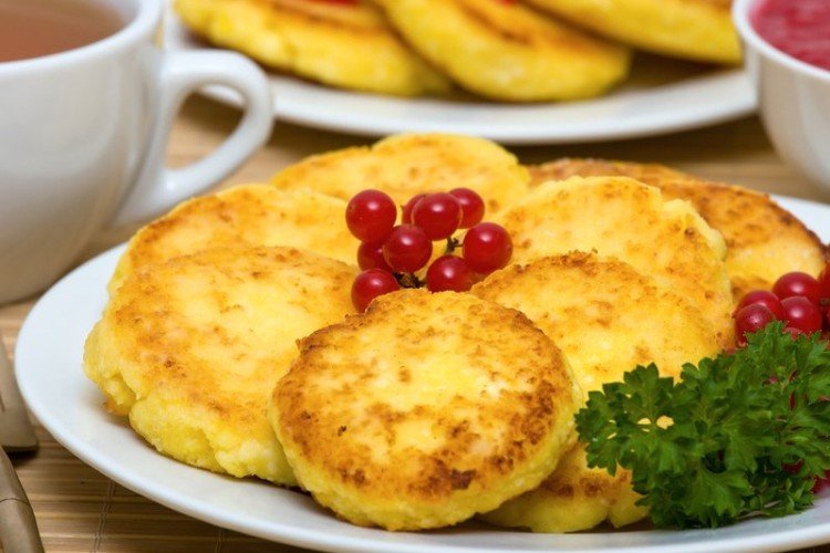 Healthy Syrniki with Corn Flour