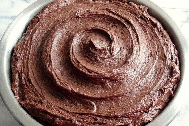 Chocolate Cottage Cheese Frosting for Cake
