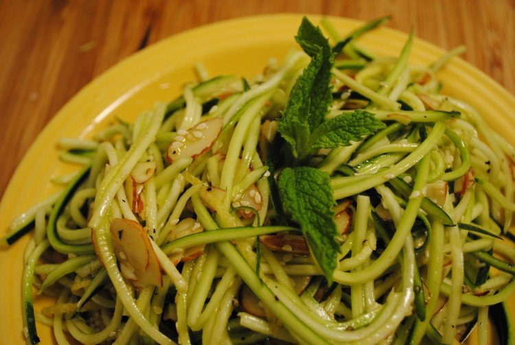Calabacín picante al estilo coreano