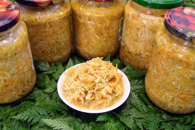 Calabacín al estilo coreano con mostaza en grano