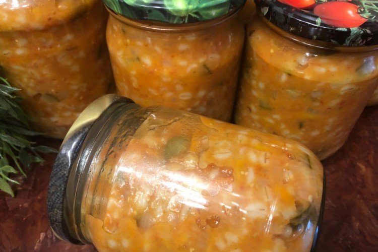 Rassolnik with Grated Cucumbers for Winter