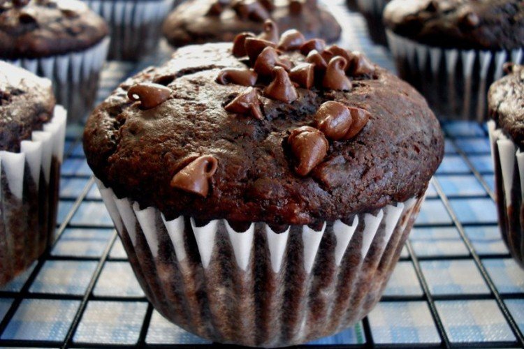 Schokoladenmuffins mit Reismehl