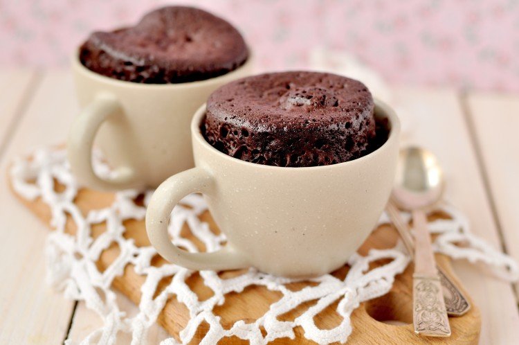 Schokoladenmuffins aus der Mikrowelle