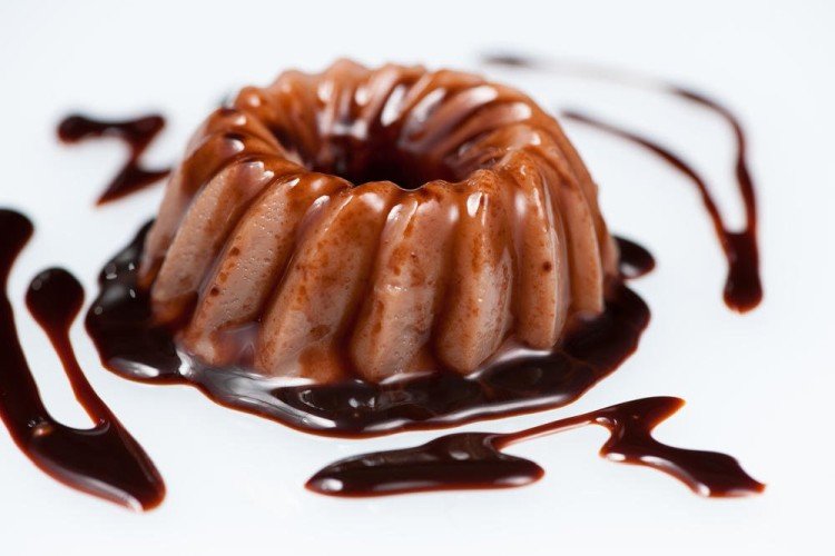 Blancmange mit Kakao