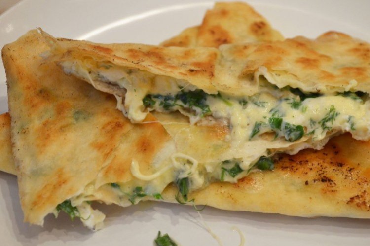Lavash with Spinach