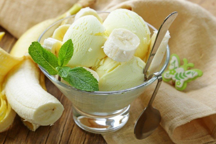 Helado de plátano
