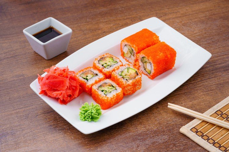 California Rolls mit Lachs
