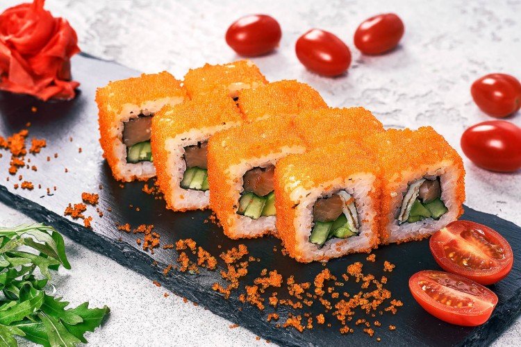 California Rolls mit Aal