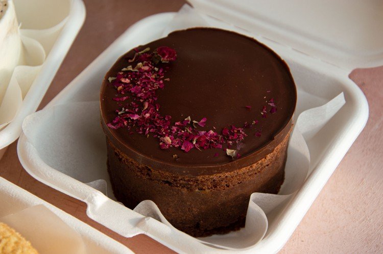 Bento Cake with Chocolate Cream Cheese Frosting