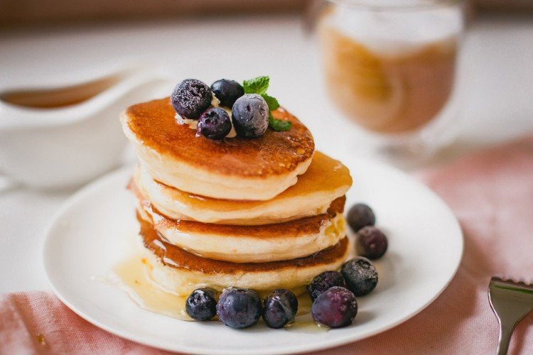 Japanische Pfannkuchen mit Reismehl