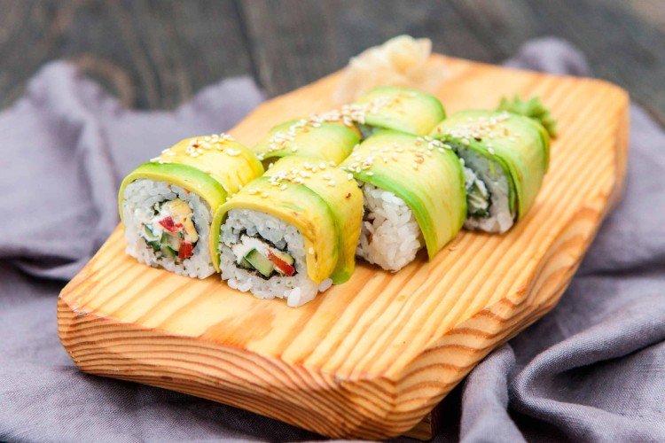 Vegetarische Philadelphia Rolls