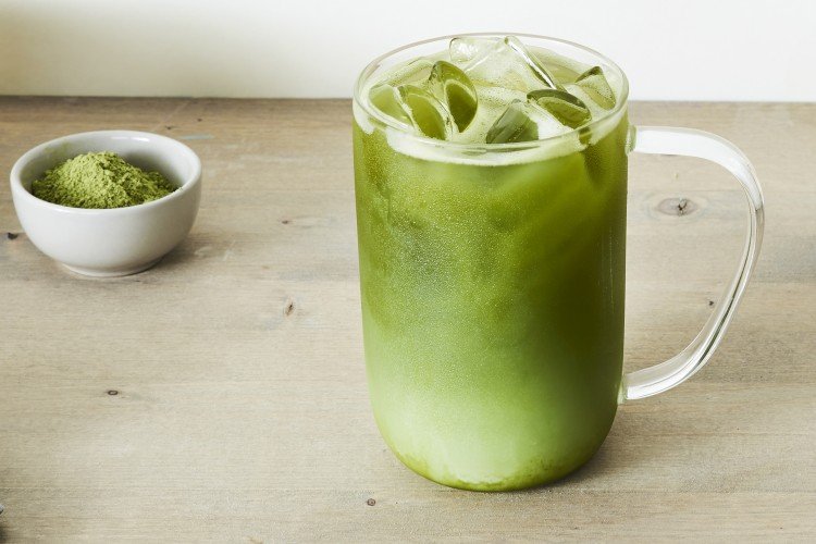 Matcha Latte mit Eis
