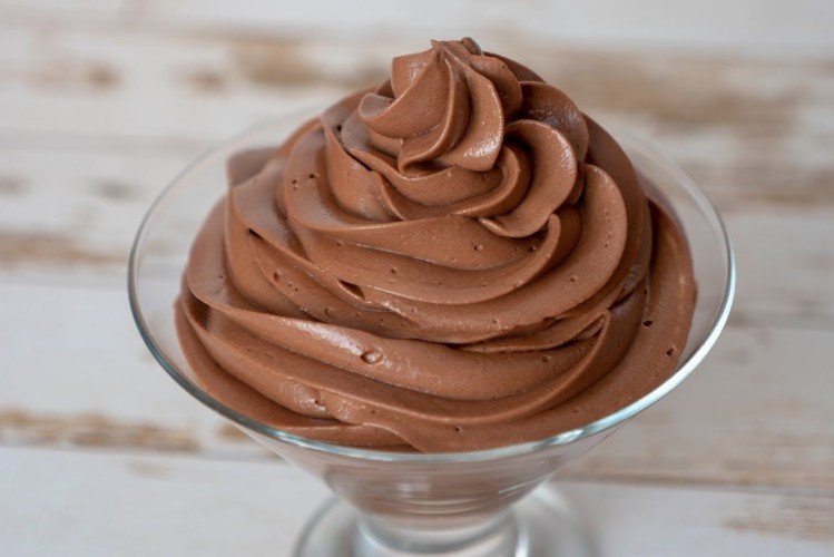 Crema de chocolate con requesón