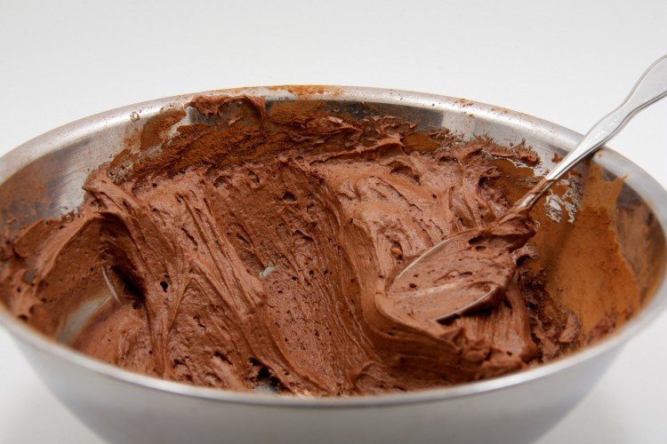 Crema de chocolate con crema agria