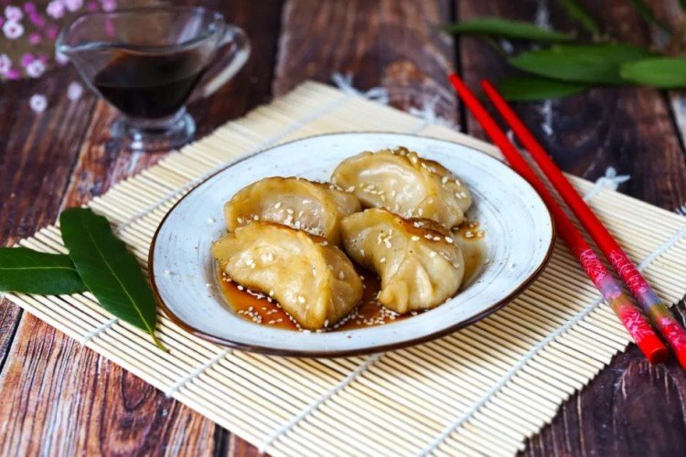 Gyoza de tofu y espinacas