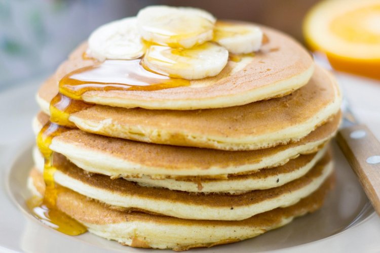 Bananenpfannkuchen mit Stärke