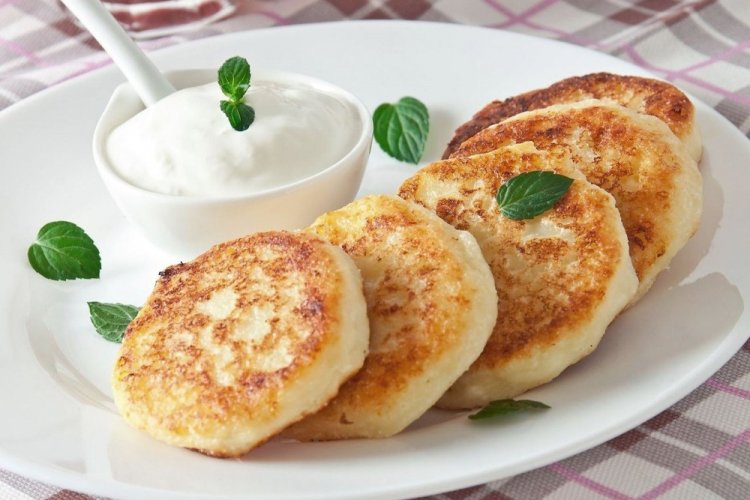Quarkpfannkuchen mit Grieß