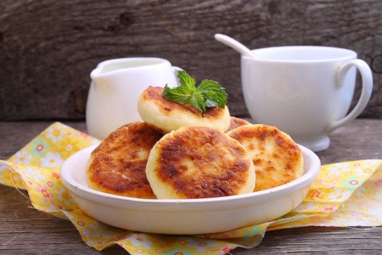 Quarkpfannkuchen mit Apfel