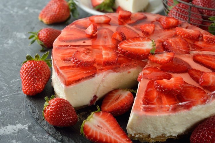 Erdbeer-Cheesecake ohne Backen