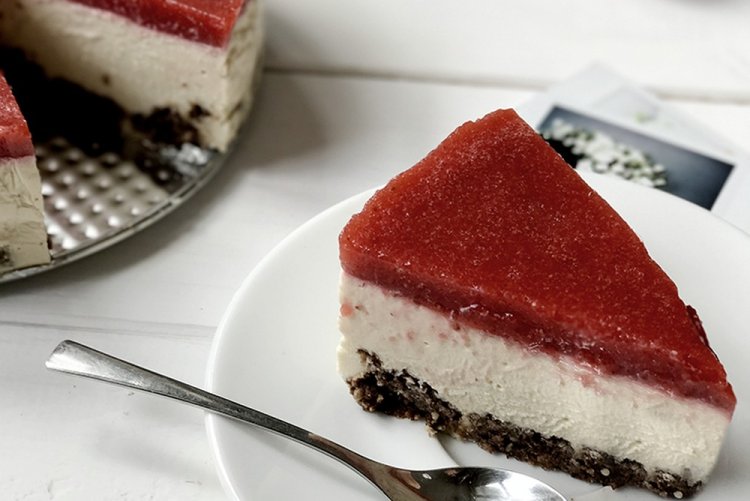 Veganer Tofu-Cheesecake ohne Backen