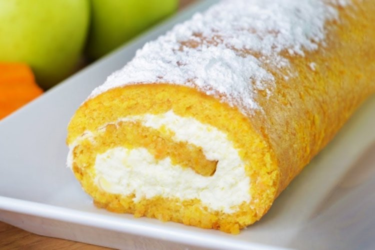 Carrot Roll with Mascarpone