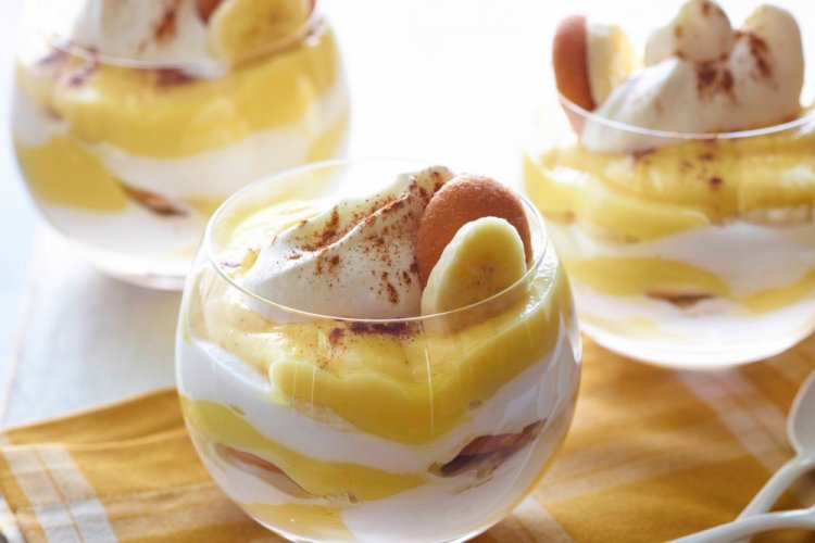 Banana Trifle with Muscat