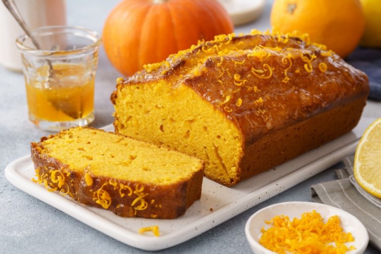 Bizcocho de plátano con calabaza