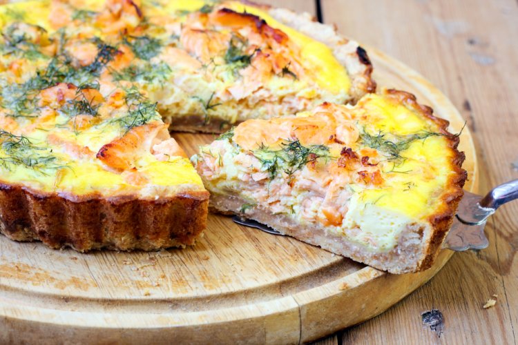 Quiche mit Lachs