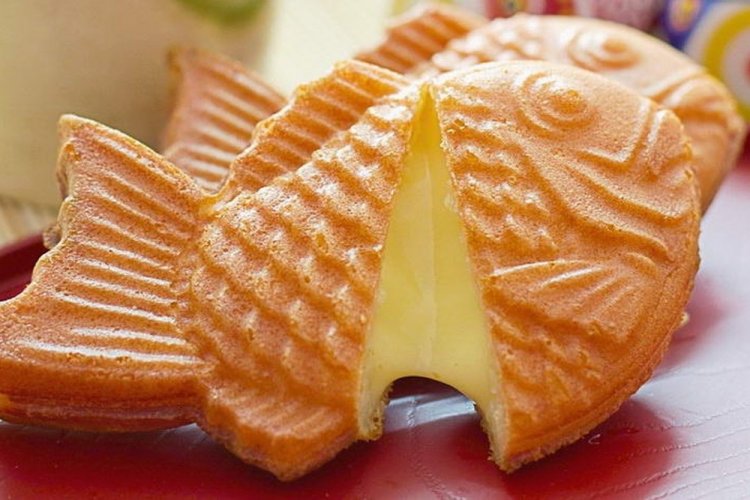 Taiyaki mit Puddingcreme