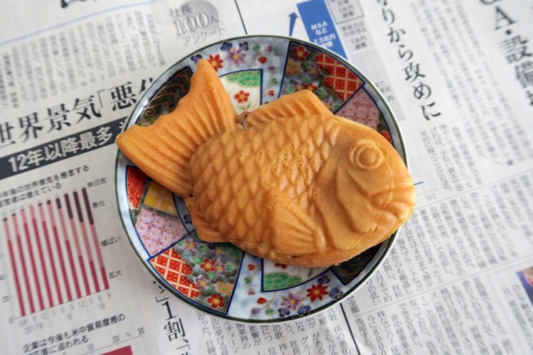 Taiyaki mit Frischkäse und Marmelade