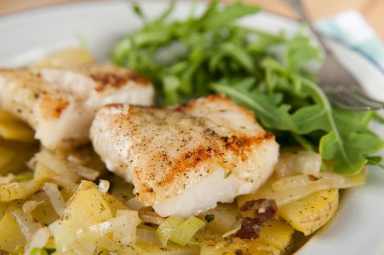 Cod with Potatoes in the Oven