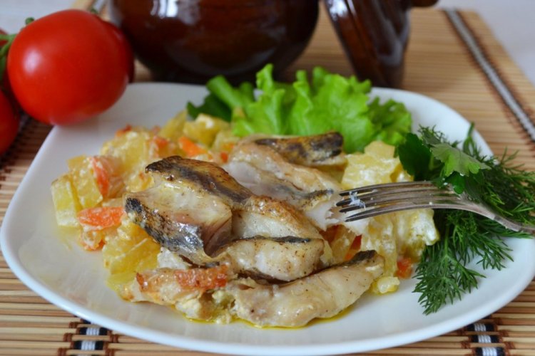 Fish and Potatoes in a Roasting Bag