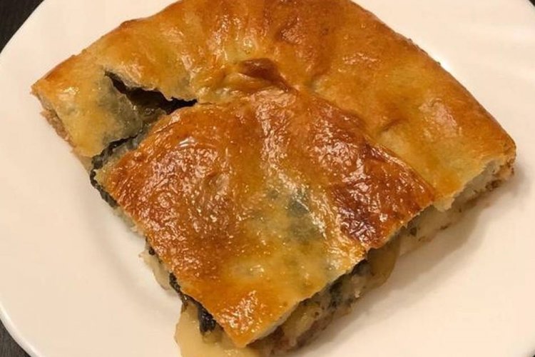 Tarta de manzana y acedera