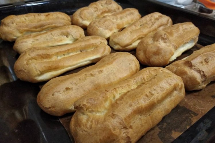 Éclairs mit Kürbiscreme