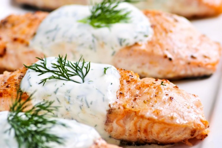 Forelle mit Frischkäse