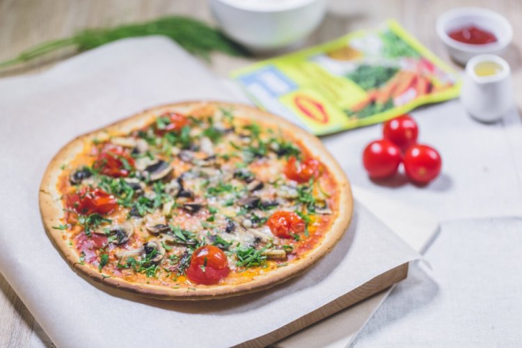 Pizza magra con tofu