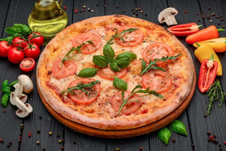 Pizza Margherita mit Kefir