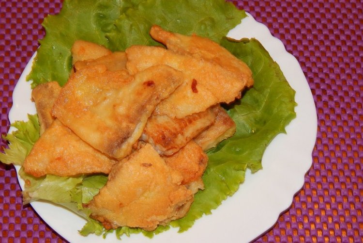 Gebratener Tilapia im Teigmantel