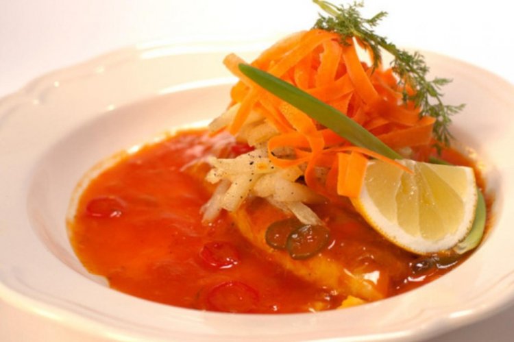 Tilapia in Karotten-Grapefruitsaft