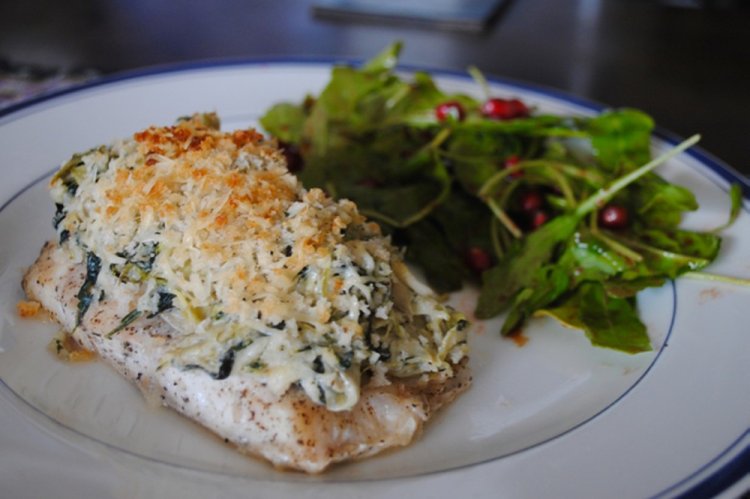 Tilapia mit Spinat