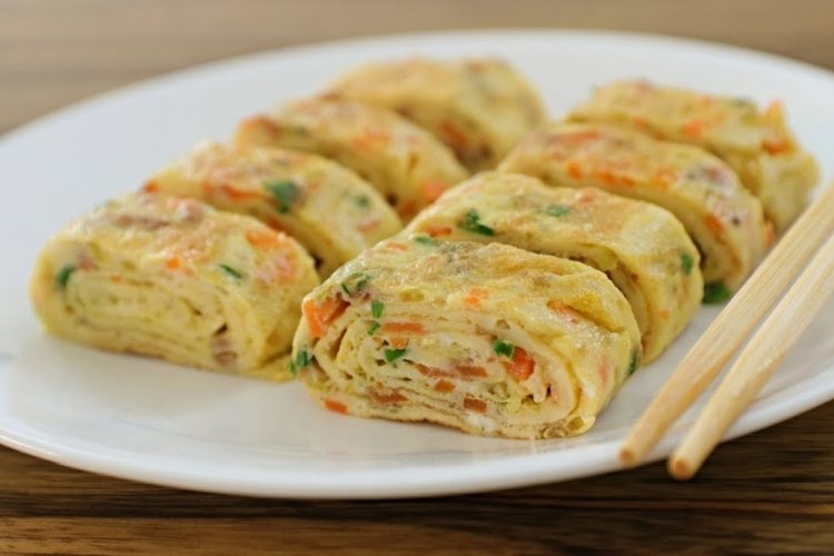 Tamagoyaki mit Gemüse
