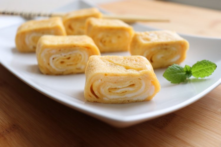Süßes Omelett Tamagoyaki