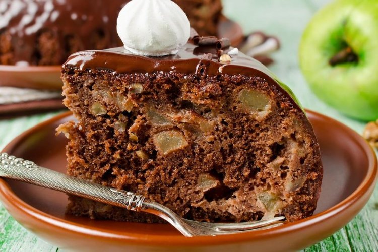 Chocolate Apple Charlotte