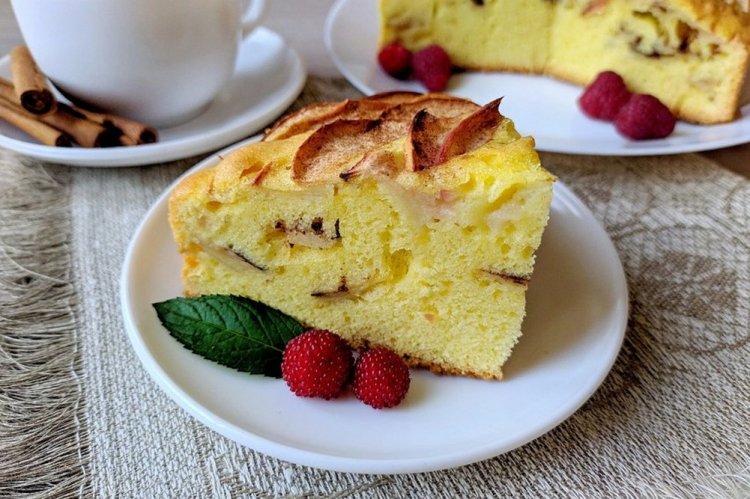 Apple and Chocolate Charlotte
