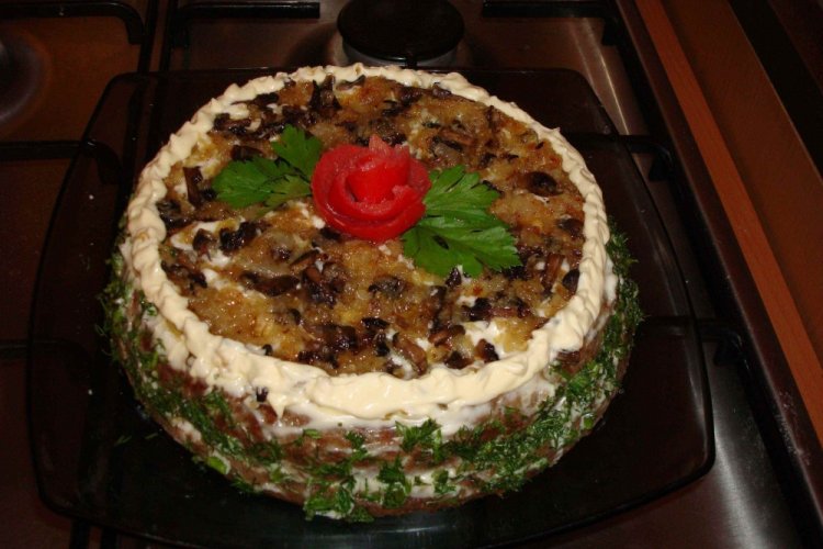 Leberkuchen mit Johannisbeeren